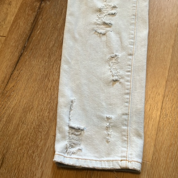 Current/Elliott The Fling Light Wash Distressed  Denim Jeans Size 25 - Picture 4 of 16